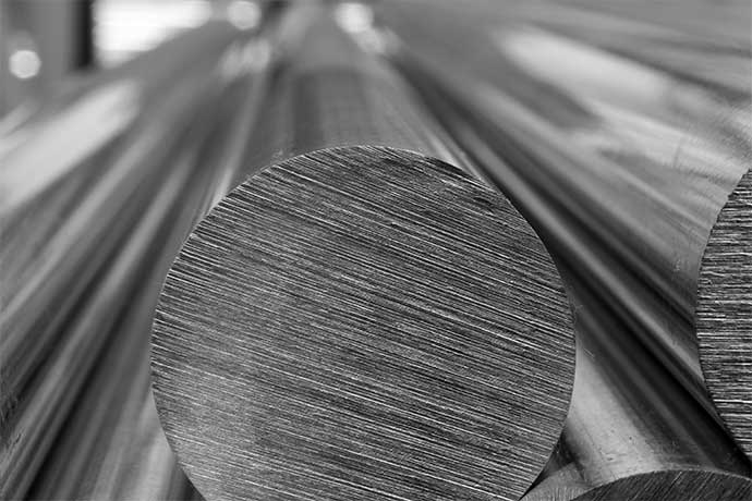 Close up of steel bars